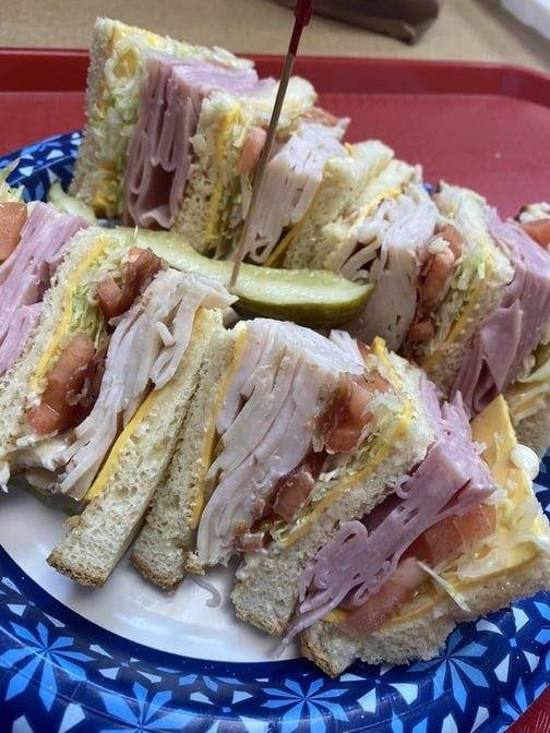 Triple-decker club sandwich